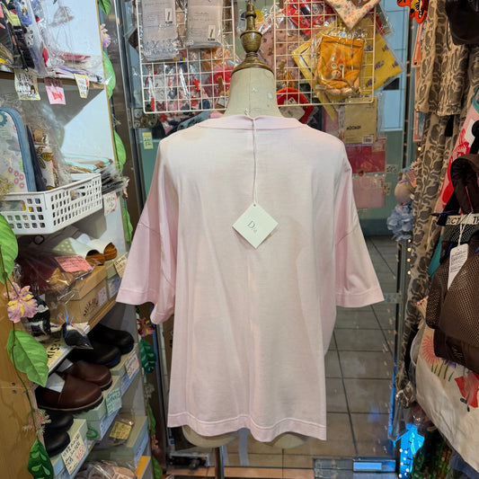D/d Pink Cotton T-shirt, made in Japan
