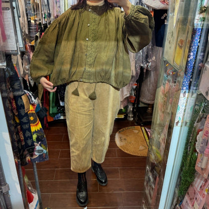 EXTRA30- TSUHARU Forest Lace Shirt, made in India