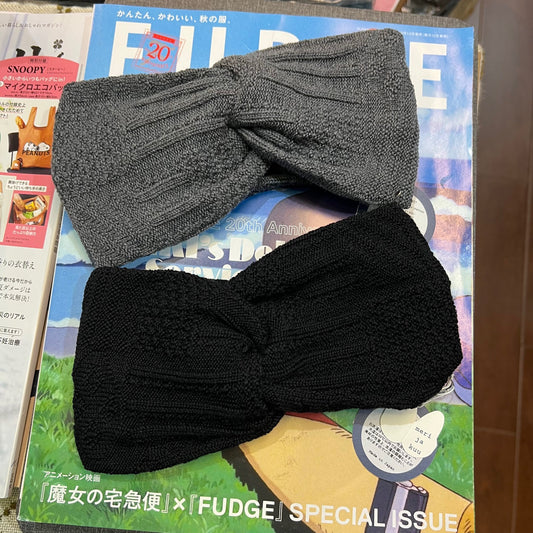 $99 only- Meri ja Kuu Wool Headband, 2 Colors, made in Japan