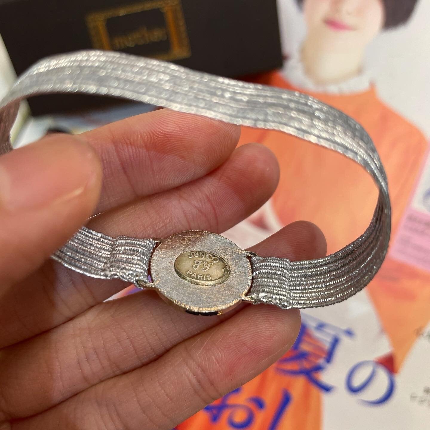 $99 only- mother Silver Watch Gomme Bracelet