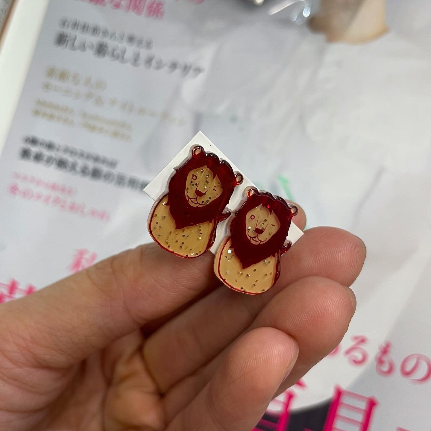 $99 only- Frapbois Zoo Lion Earring