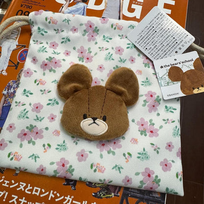 The Bear’s School Flora Drawstring Bag