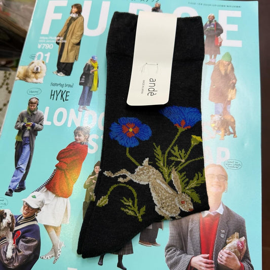 ande Rabbit Socks, made in Japan