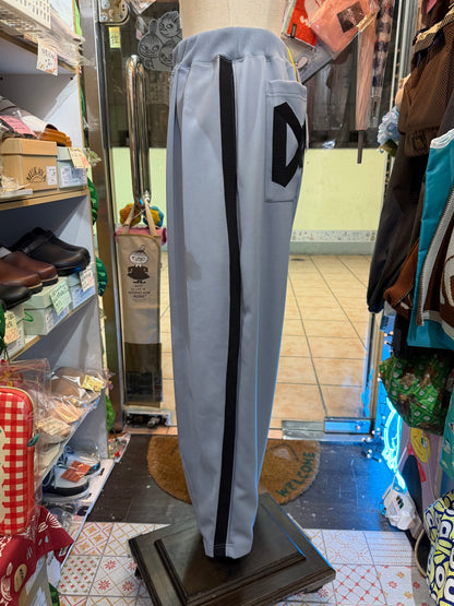 Drowse and yet… Grey Ribbon Jogger Pants, made in Japan