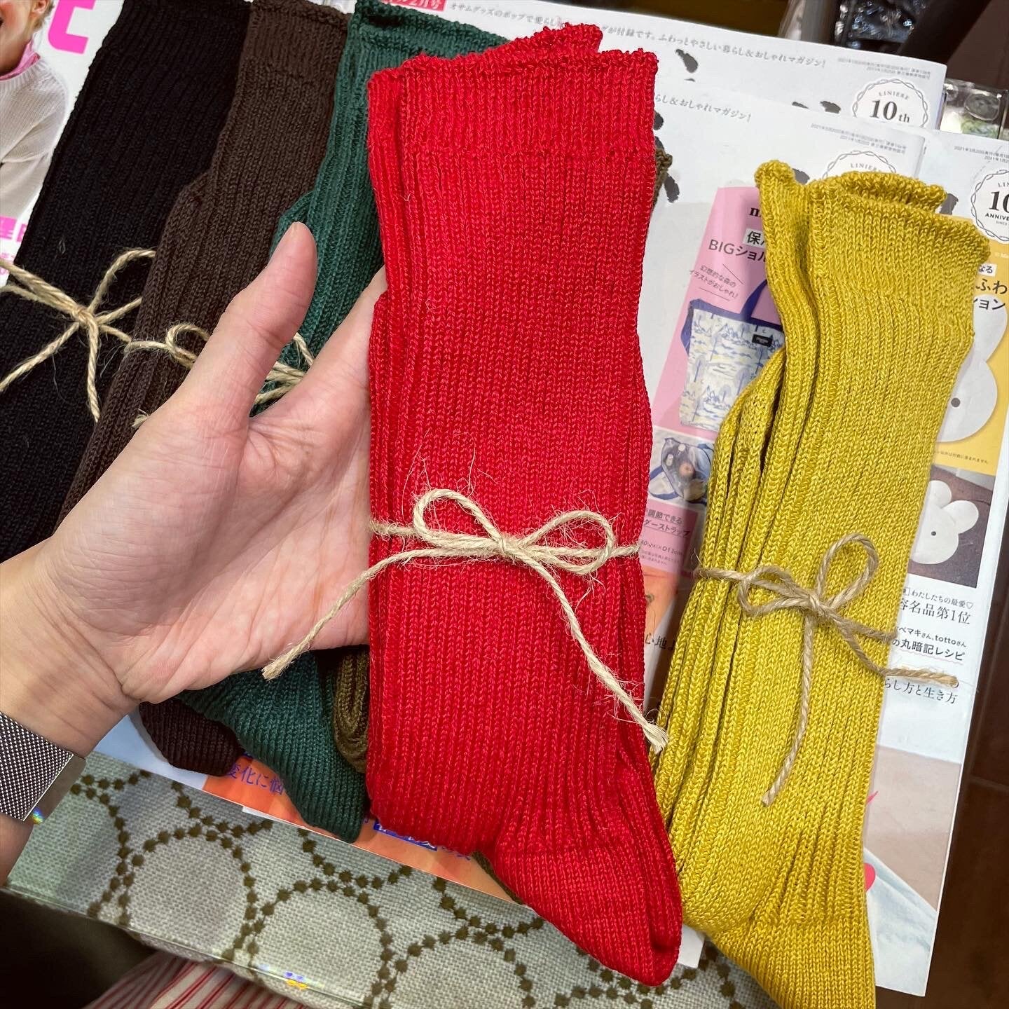 Ichi~ Loiter Long Linen Socks, 10 Colors, made in Japan