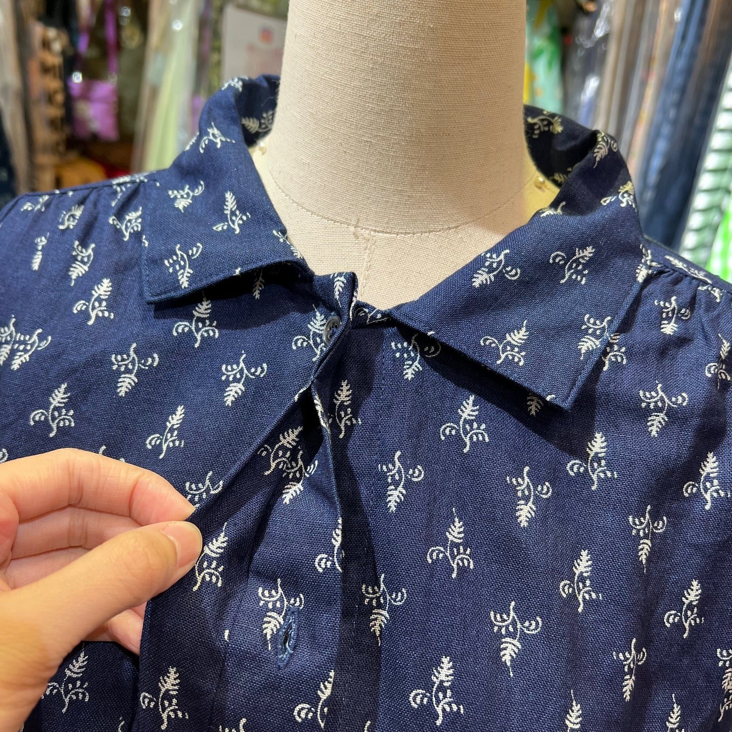 EXTRA20- ichi Floral Print Shirt, 2 Colors, made in Vietnam