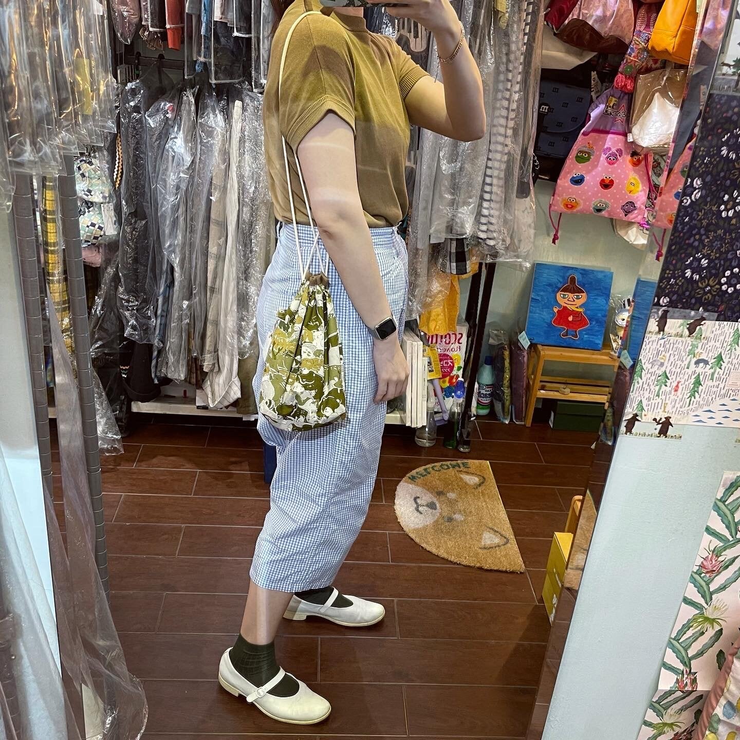 Handmade Animals Prints Bucket Bag, fabric from Japan