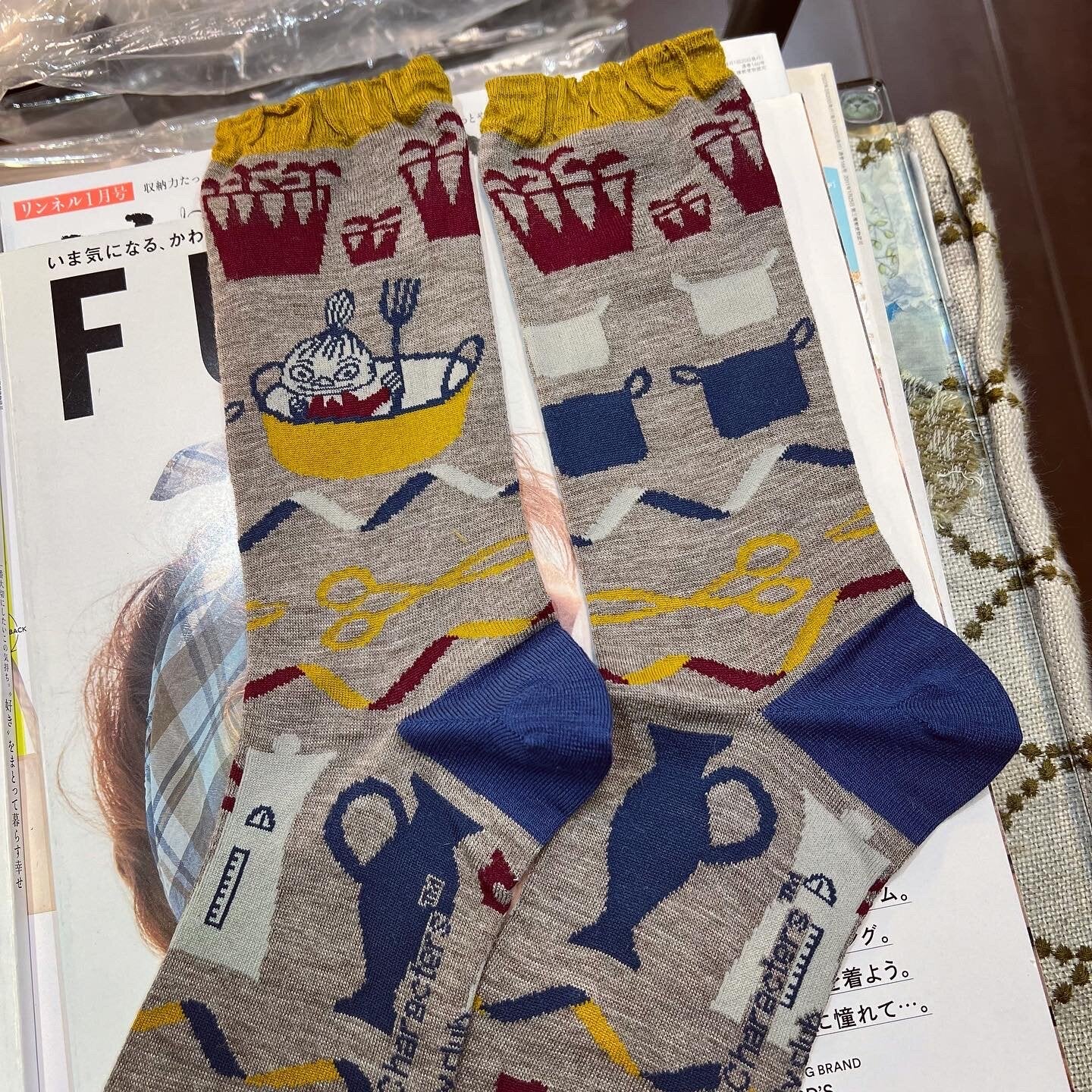 Sale- Moomin and Little My Socks, 4 Patterns, made in Japan