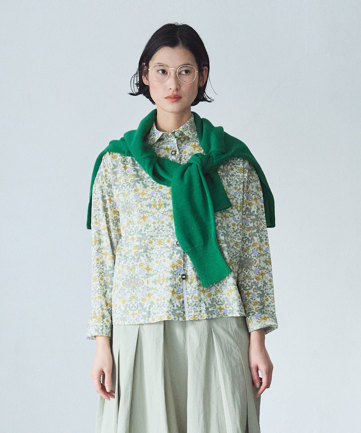 Sale- La marine Francaise X Liberty London Yellow Flora Shirt