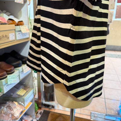 Munich Black Striped Blouse, made in Japan
