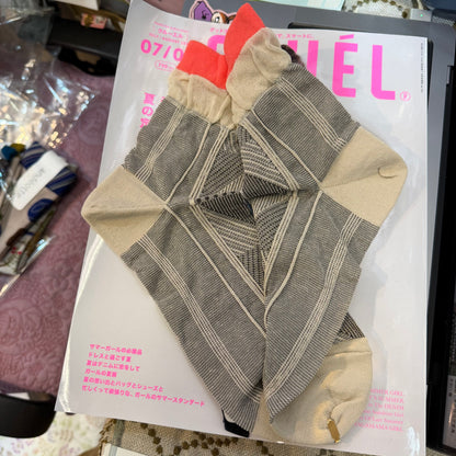 Sale- Nonnette Beige Socks, made in Japan