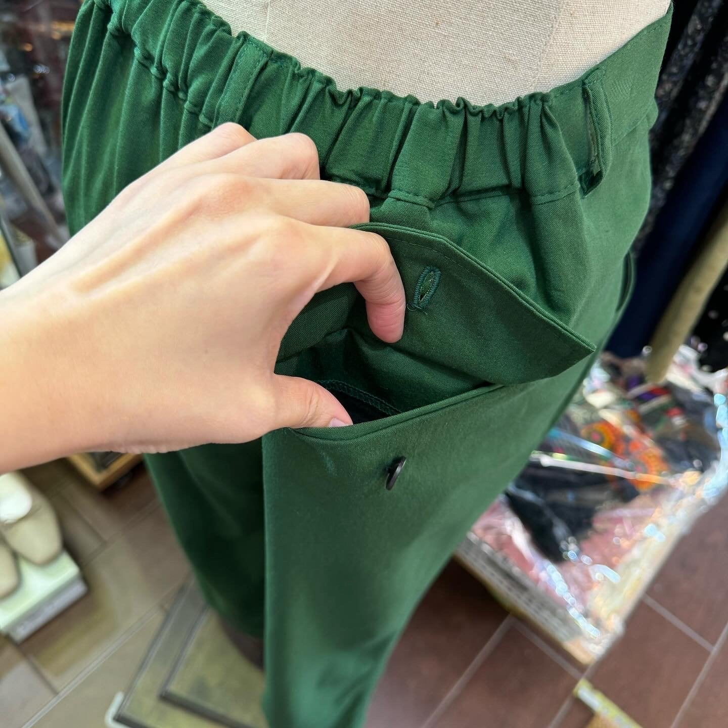 EXTRA20- Vent d Ouest Green Pants, 2 size, made in Japan