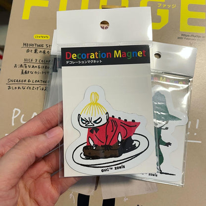 Little My and Snufkin Decoration Magnet, made in Japan