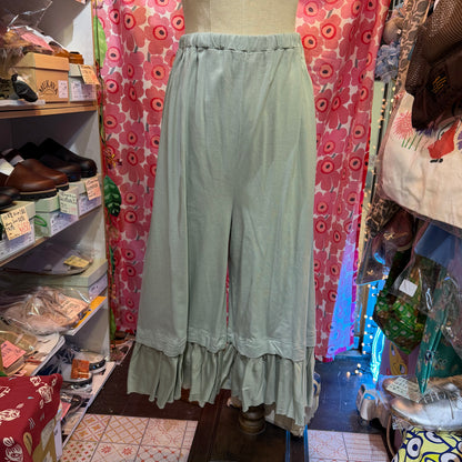 EXTRA30- SO Mint Wide-leg Pants Palazzo, made in Japan