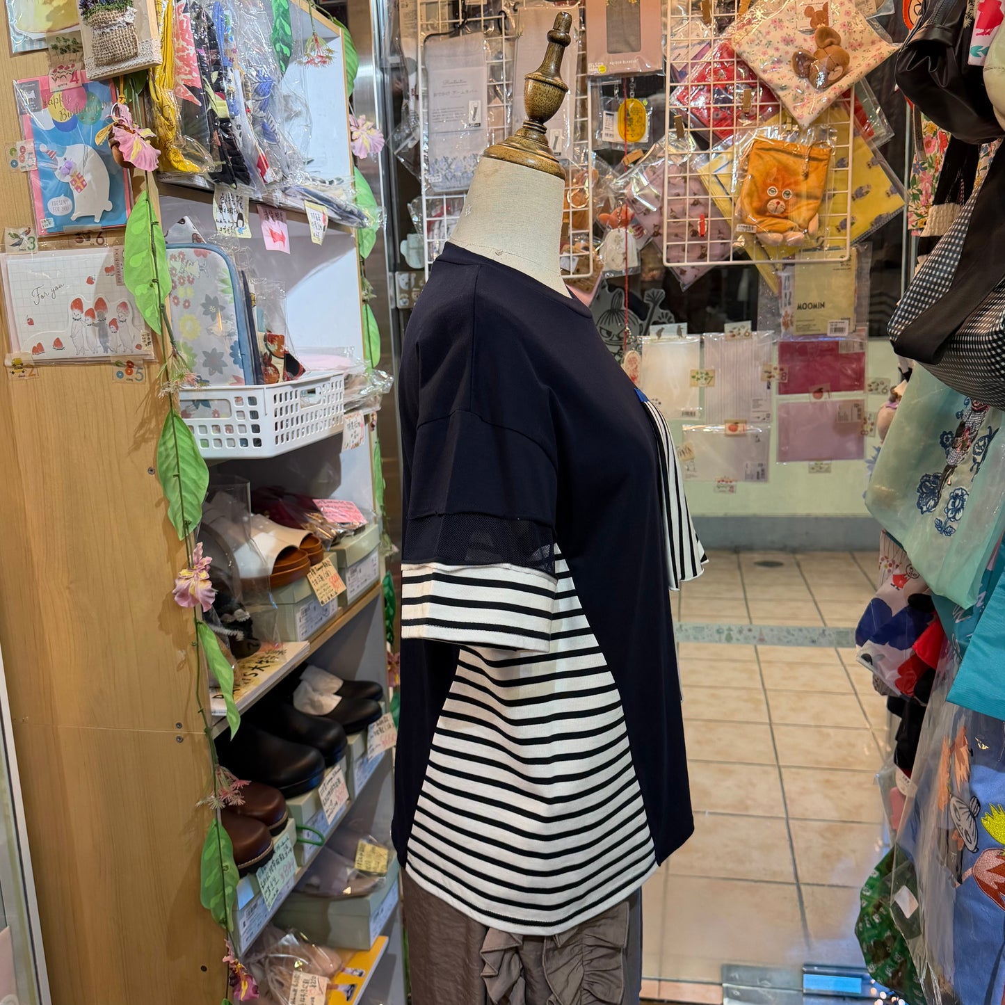 Marechal Terre Navy Striped Sweatshirt, made in Japan