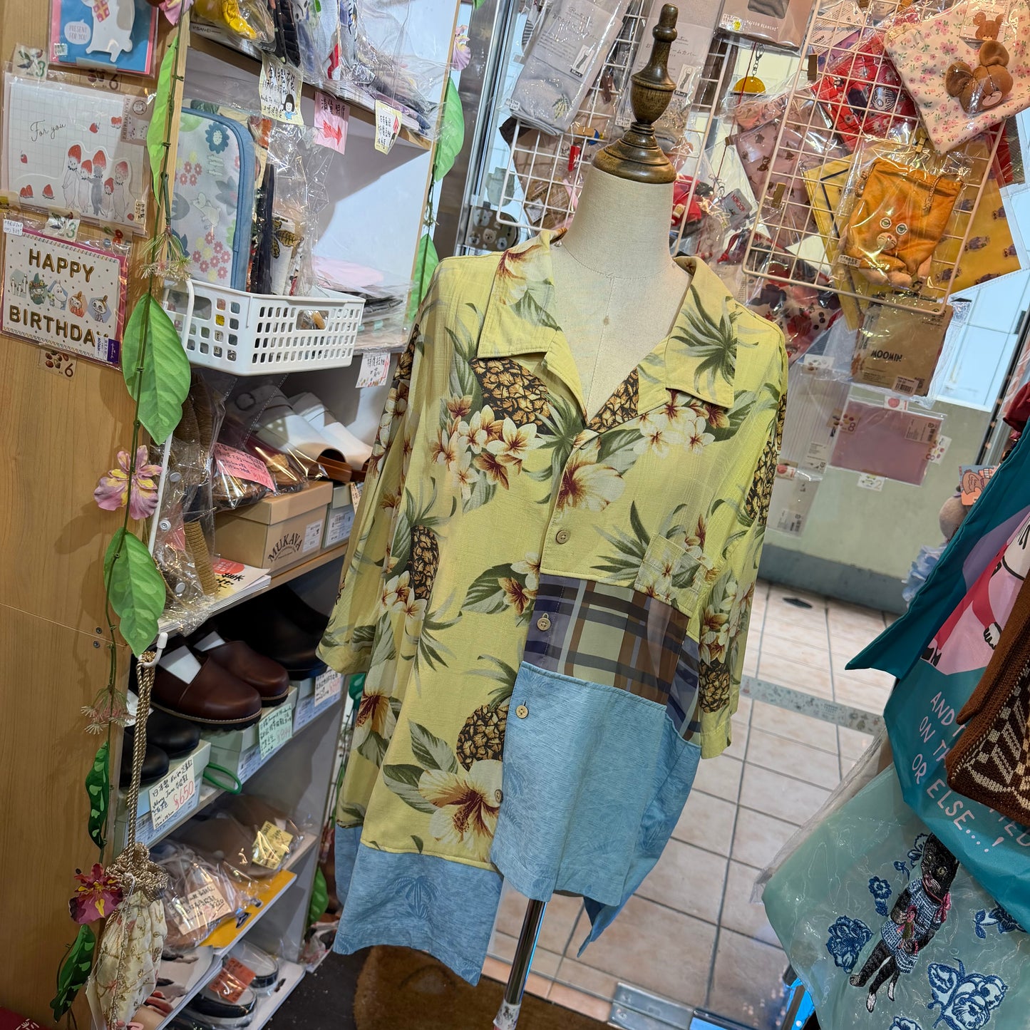 Rehersall Assort Unique Patchwork Shirt, made in Japan
