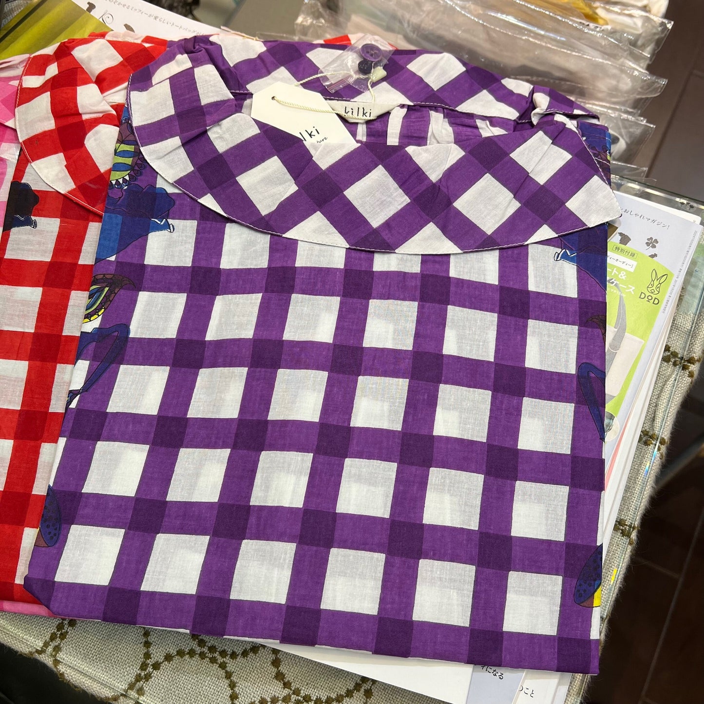 EXTRA20- Kilki Checked Top, 4 Colors, made in India