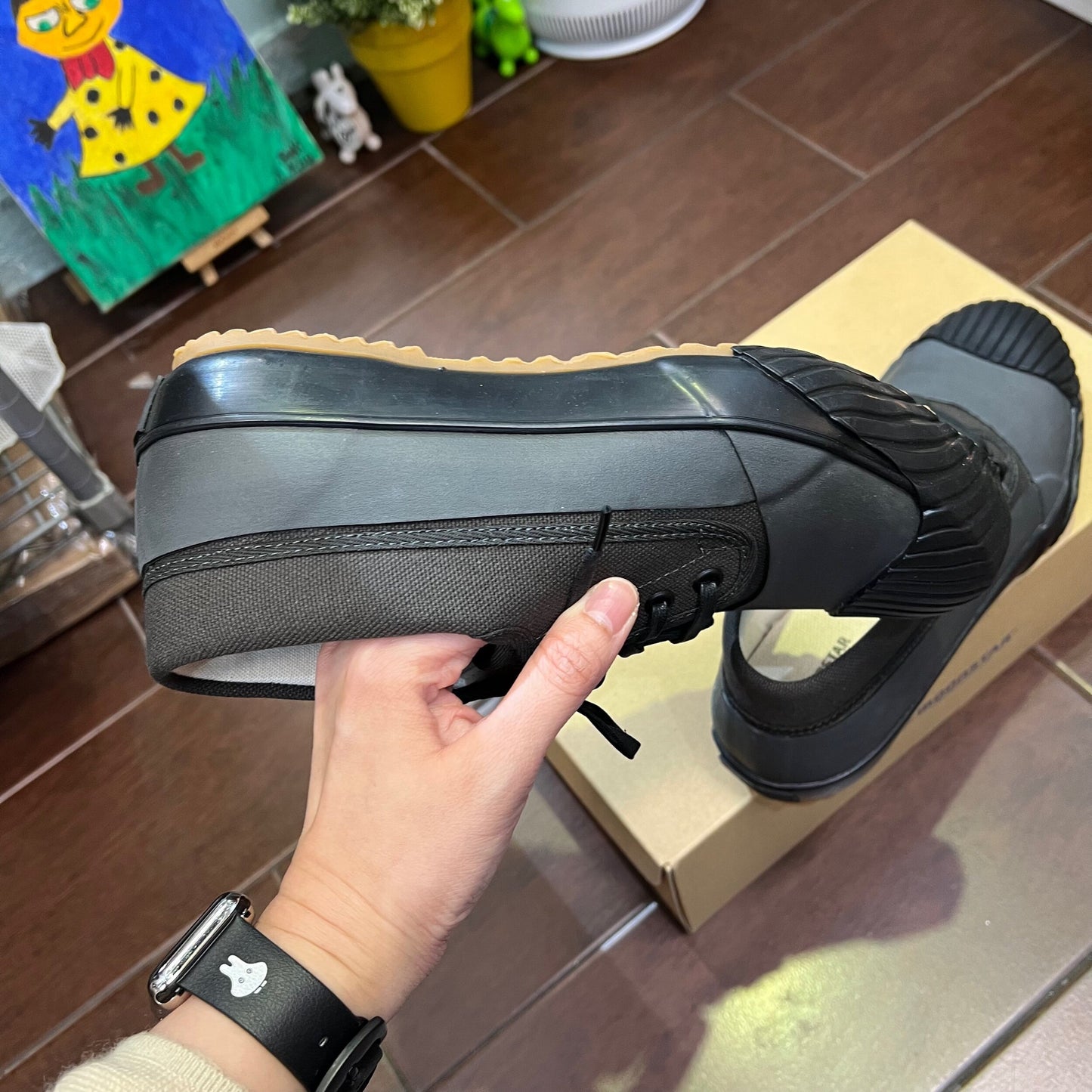 Sale- Moonstar Mudguard Low-cut Rubber x Canvas Shoes, 2 Colors,  made in Japan
