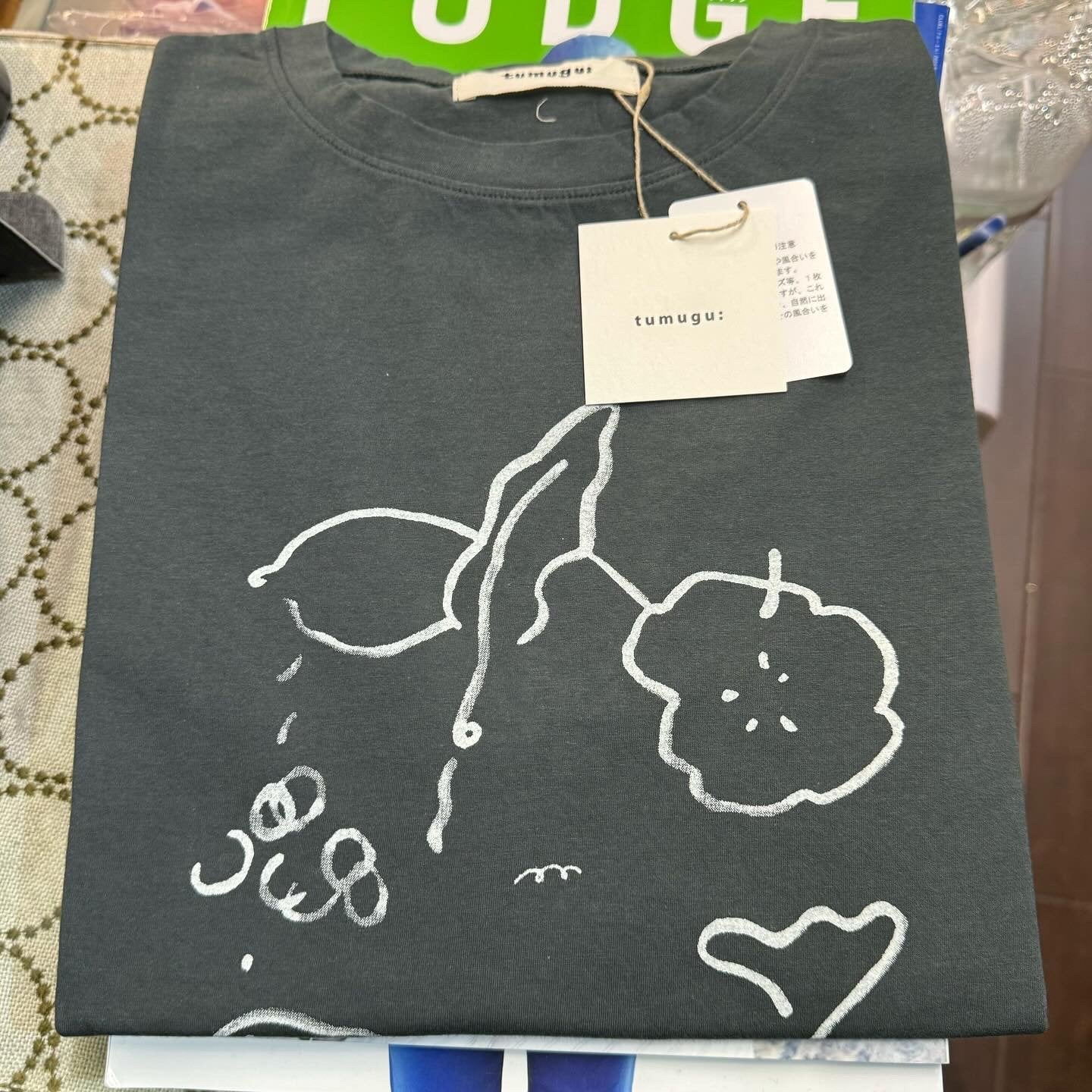 Sale- Tumugu Handwriting T-shirt, 4 Colors, made in Japan