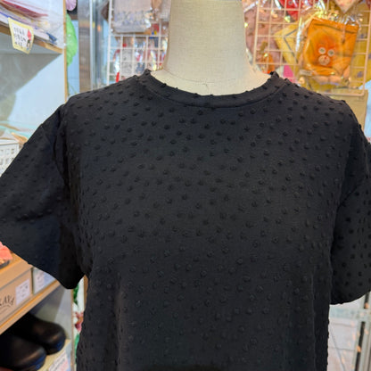 Latelier du Savon Black Polka T-shirt, made in Japan