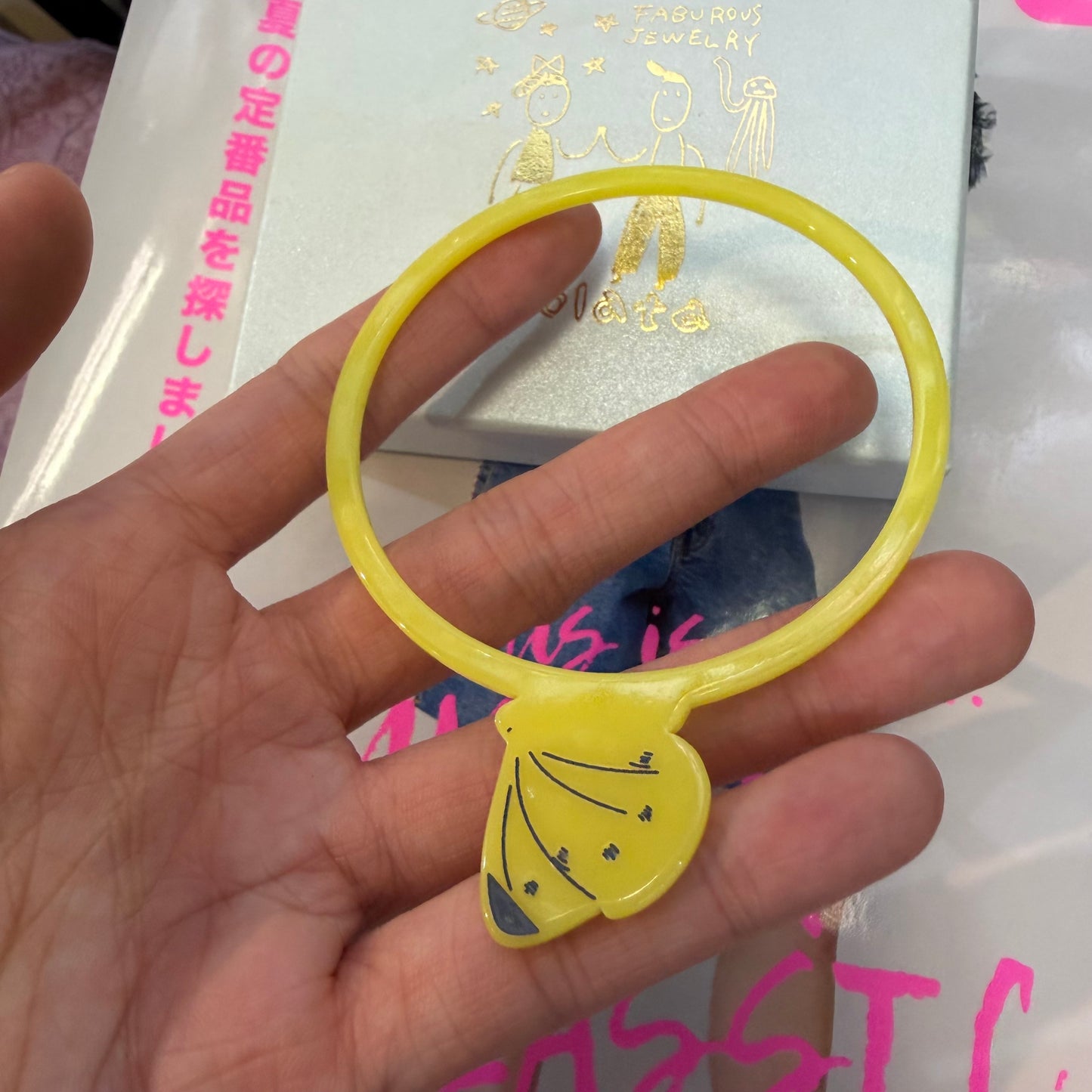 Sale- Cikolata Yellow Bracelet, made in Japan