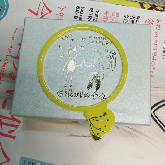 Sale- Cikolata Floral Yellow Bracelet, made in Japan