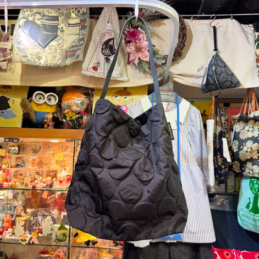 BAG 'n' Noun DOTS PACK 'MINI' Black Bag, made in Japan