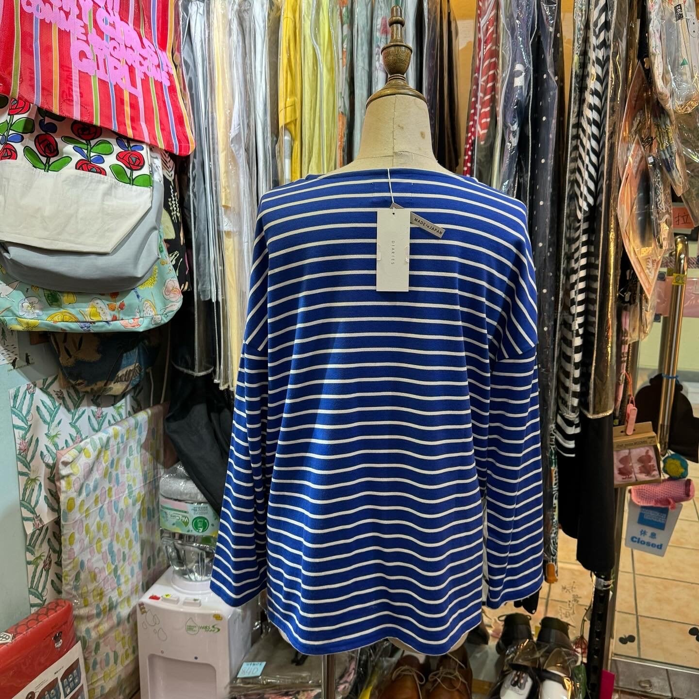 EXTRA20- Diaries Striped T-shirt, 2 Colors, made in Japan