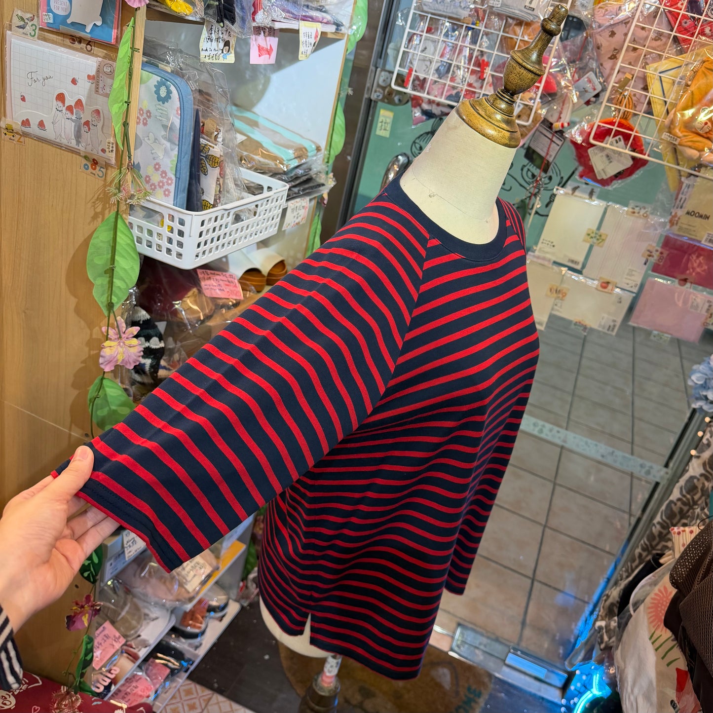 Nachukara Striped T-shirt, 2 Colors, made In Japan