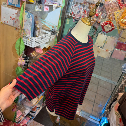 Nachukara Striped T-shirt, 2 Colors, made In Japan