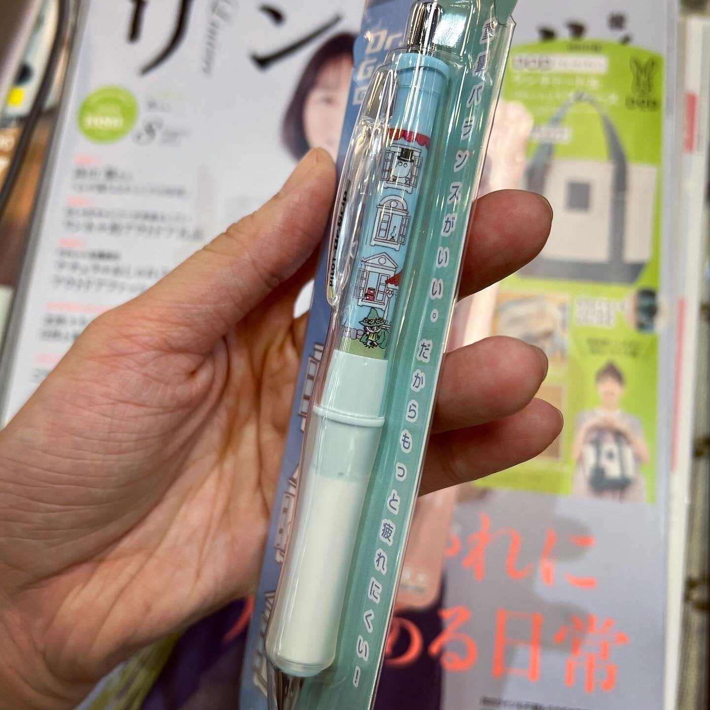 Moomin 0.7mm Ballpoint Pen, 2 Colors, Black Ink, made in Japan