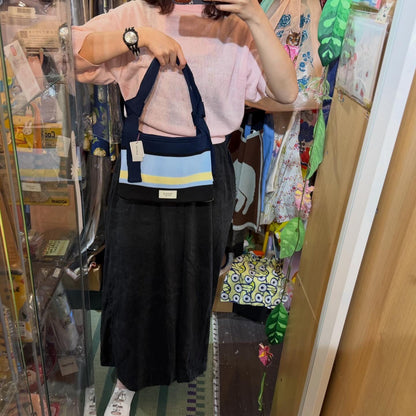 Tricotē Blue Shoulder Pouch Bag, made in Japan