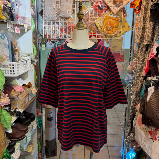 Nachukara Striped T-shirt, 2 Colors, made In Japan