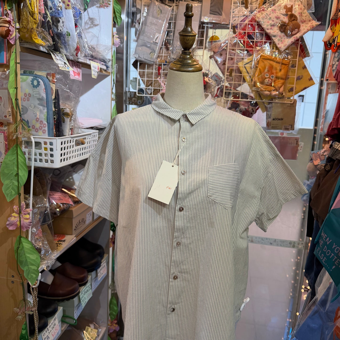 VM Natural Striped Shirt, made in Japan
