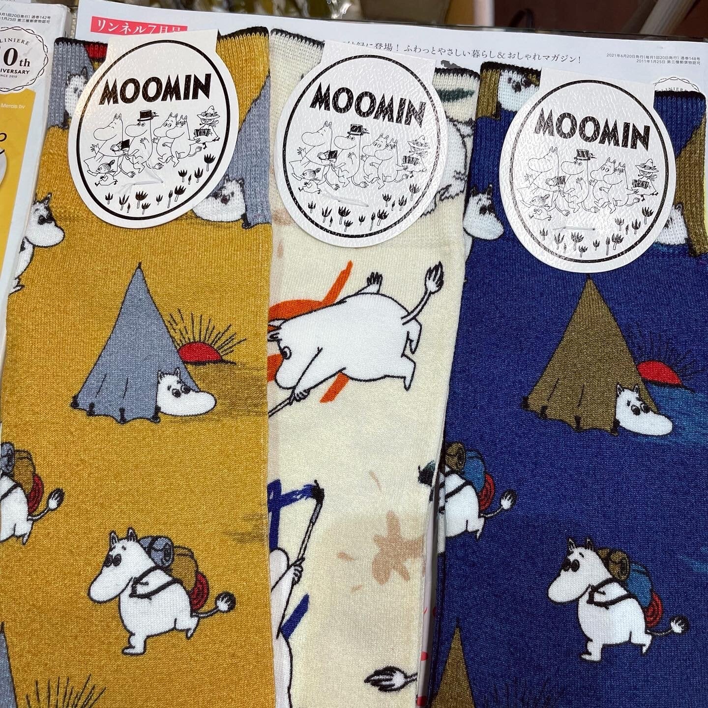 $99 only- Moomin Long Socks, 4 patterns, size 25-27cm, made in Japan