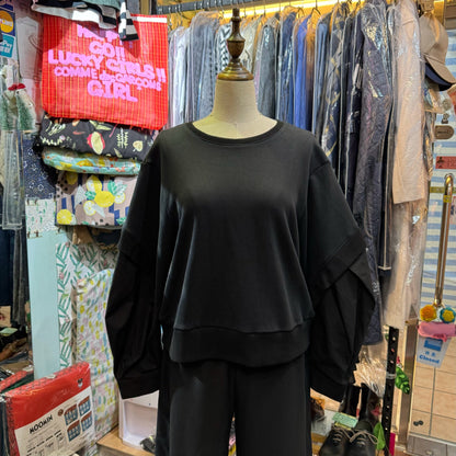 EXTRA30- Herencia Black Sweatshirt, made in Korea