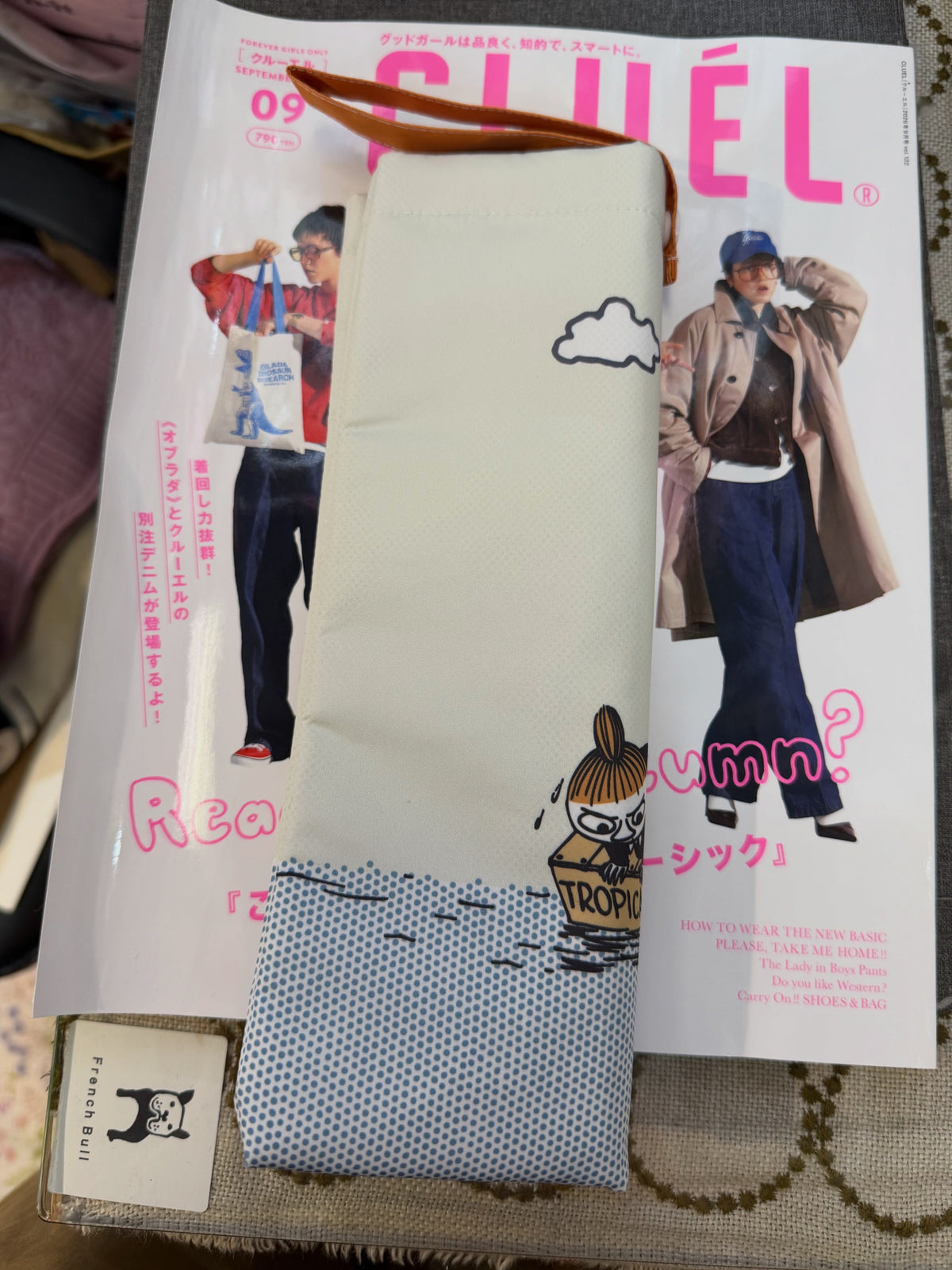 Moomin and Little My Folding Umbrella Mini Bag, Water Absorption