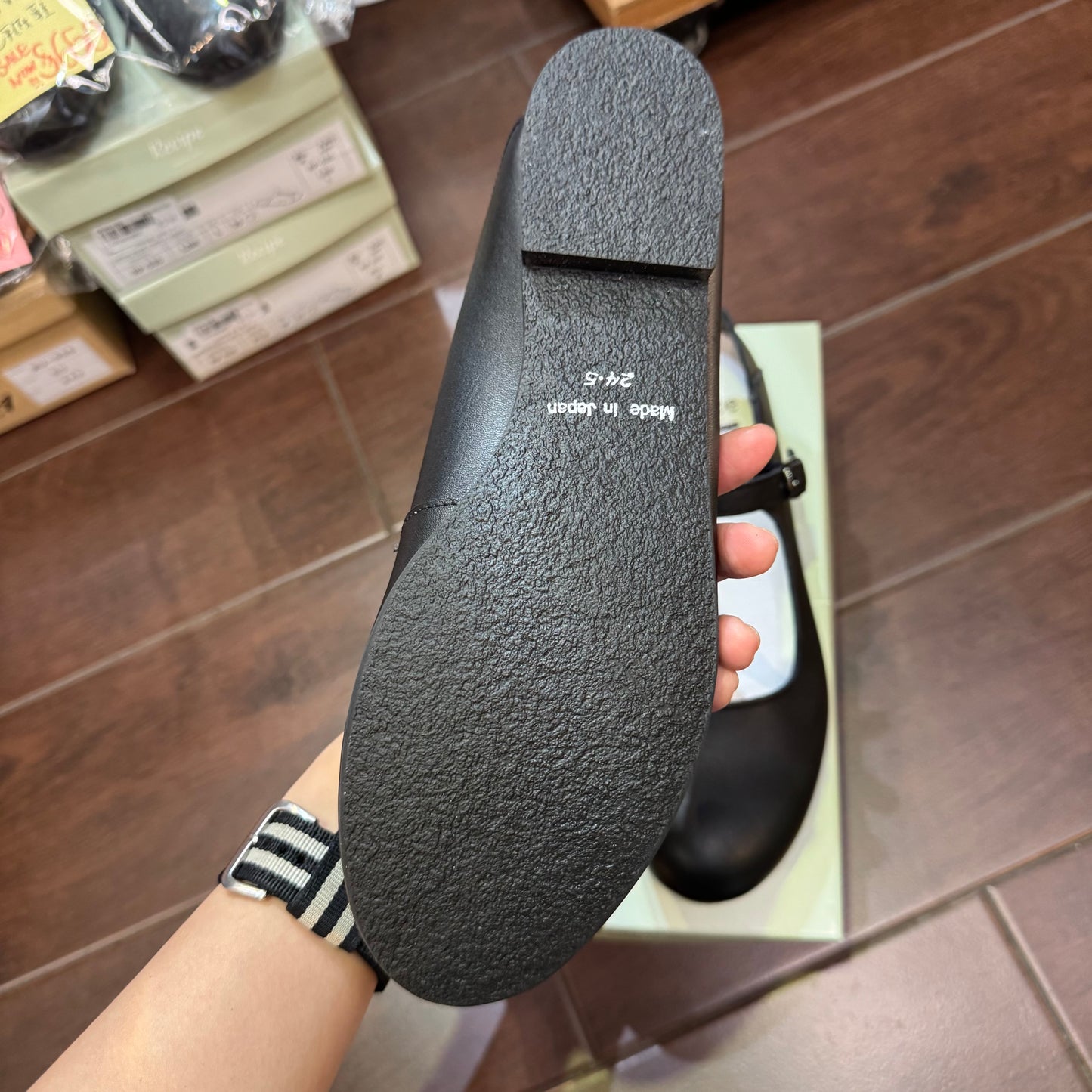 Recipe Mary Jane Leather Shoes, 3 Colors, made in Japan