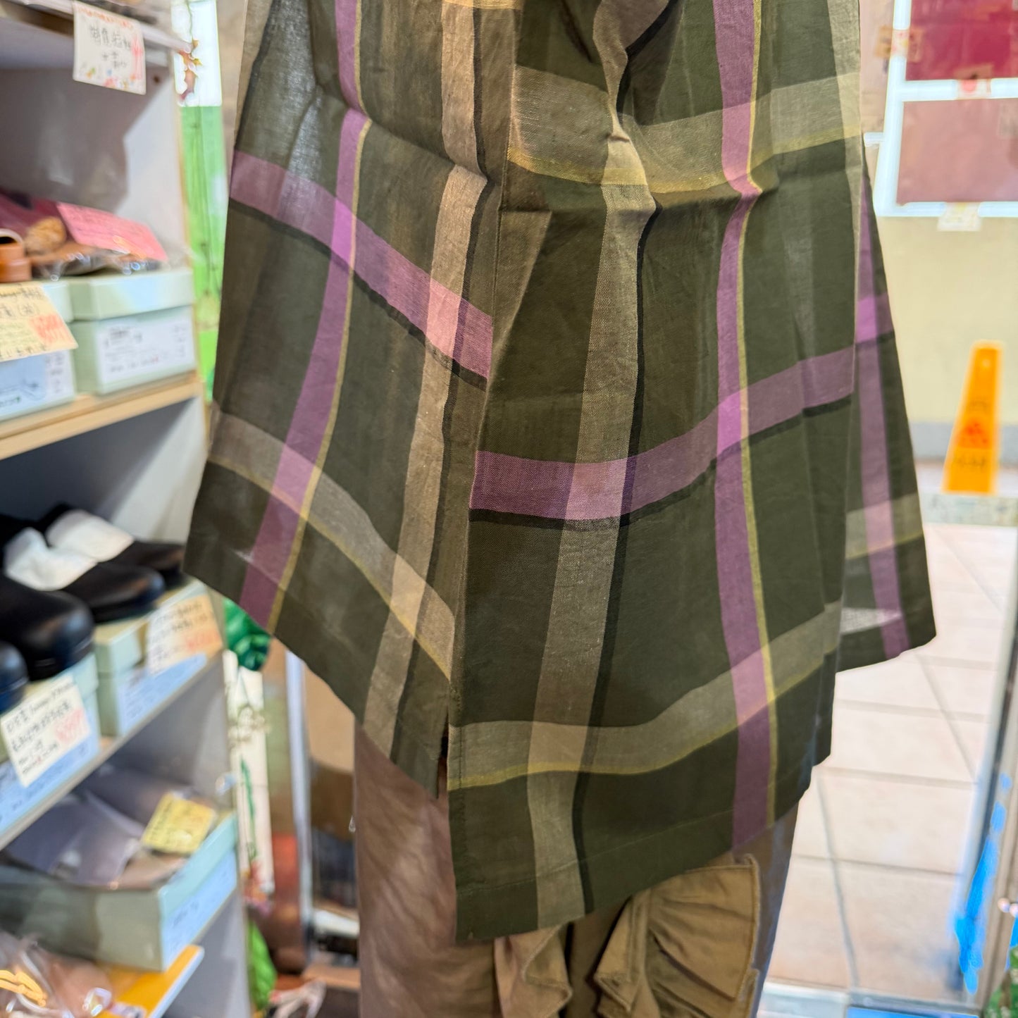 Days Checked Blouse, 2 Colors, made in Japan
