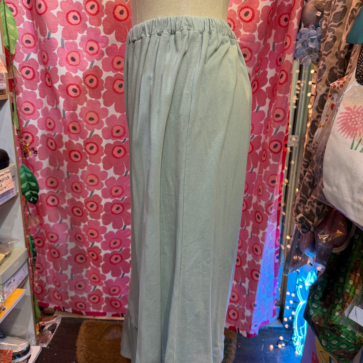 EXTRA30- SO Mint Wide-leg Pants Palazzo, made in Japan