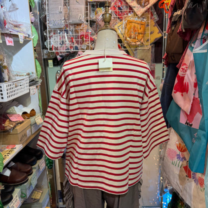 Days Striped T-shirt, 3 Colors, made in Japan