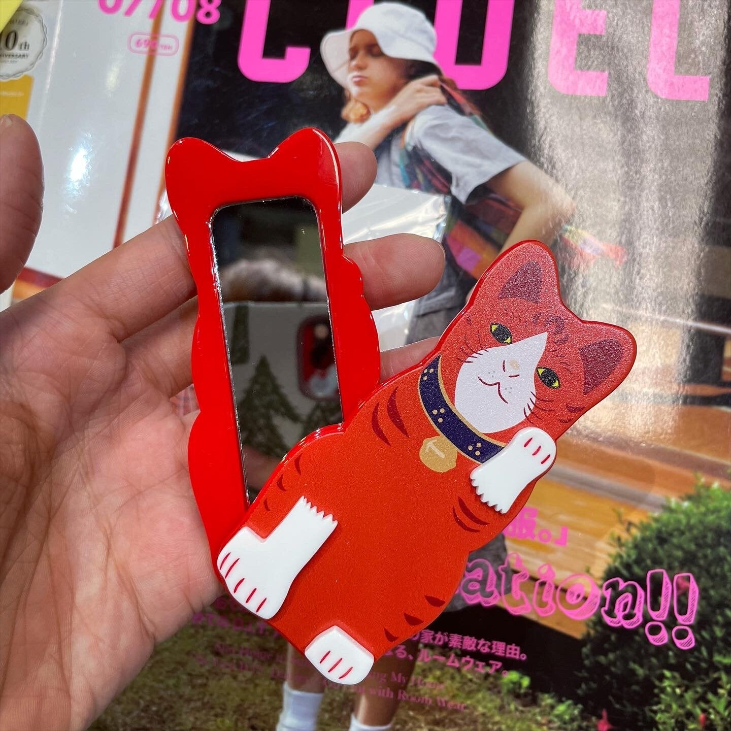 Sale- Beams Japan Cat Mirror, 2 Types, made in Japan