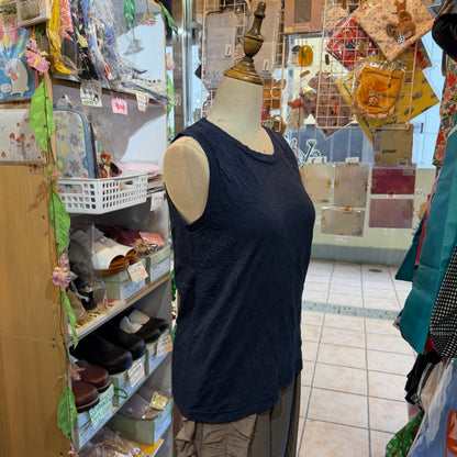 Ichi Cotton-blend Vest Tank Top, 3 Colors, made in Japan