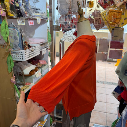 Tumugu Red Frill Cardigan