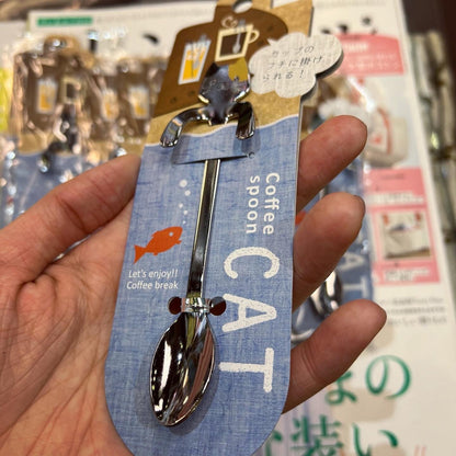 Sale- Cat Stainless Steel Spoons, made in Japan