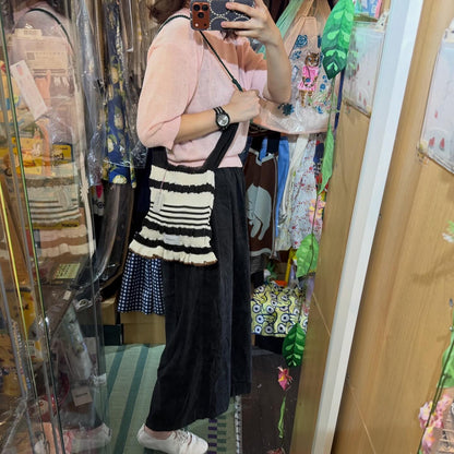 Tricotē MACRAME Handle Sheer Shoulder Bag, 2 Colos, made in Japan