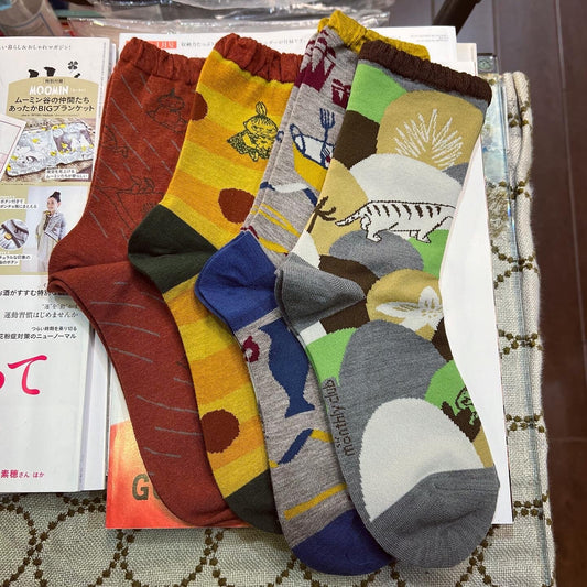 Sale- Moomin and Little My Socks, 4 Patterns, made in Japan