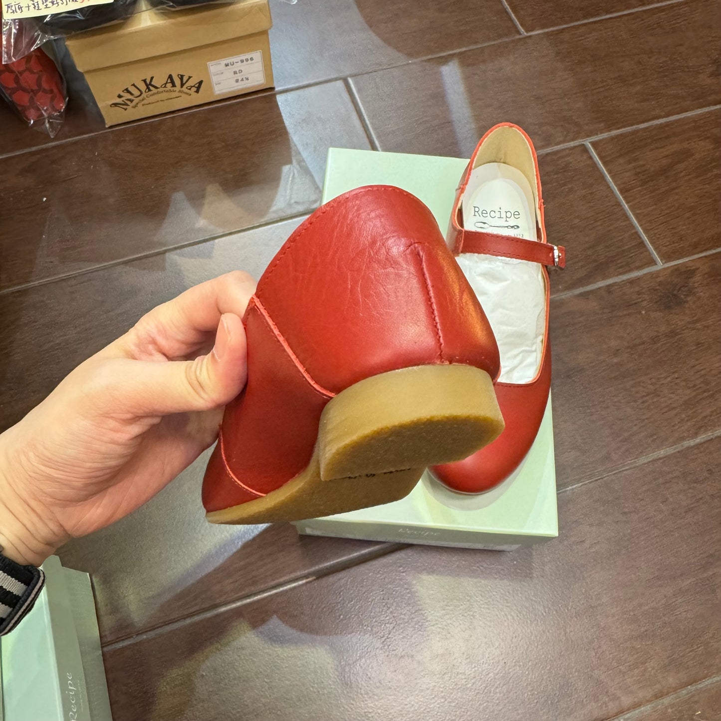 Recipe Mary Jane Leather Shoes, 3 Colors, made in Japan