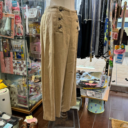Vent d Ouest Beige French Linen Pants, size 40,  made in Japan