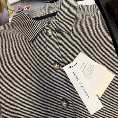 Hands of Creation Striped Polo Shirt, 3 Colors, made in Japan